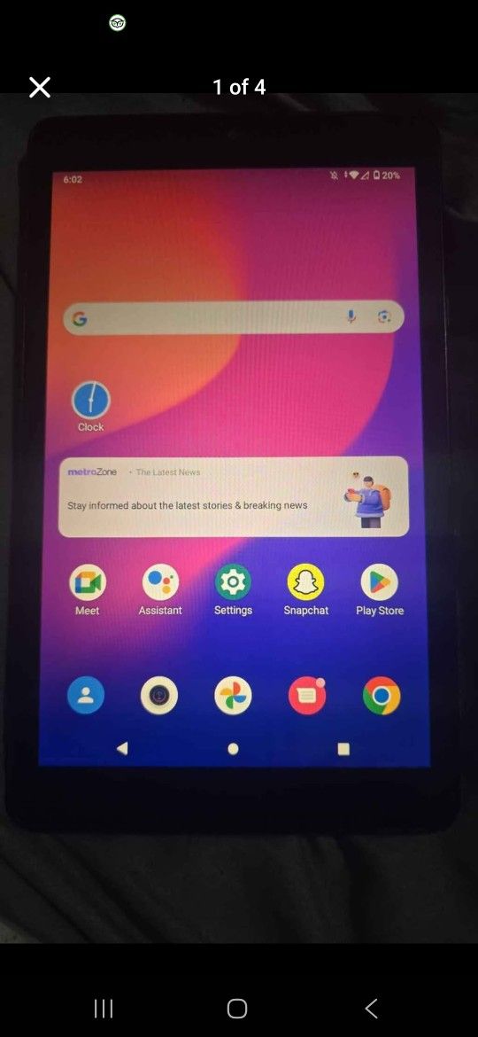 metro pcs  tablet 8 inches