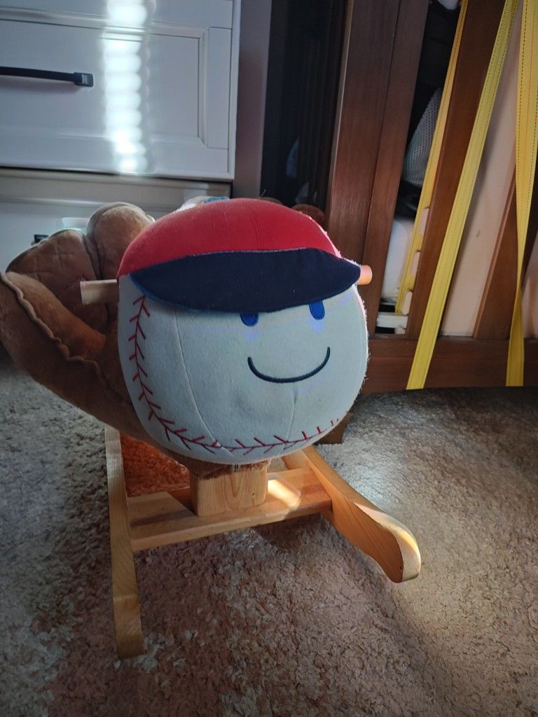 Baby Toddler Rocking Chair Baseball 