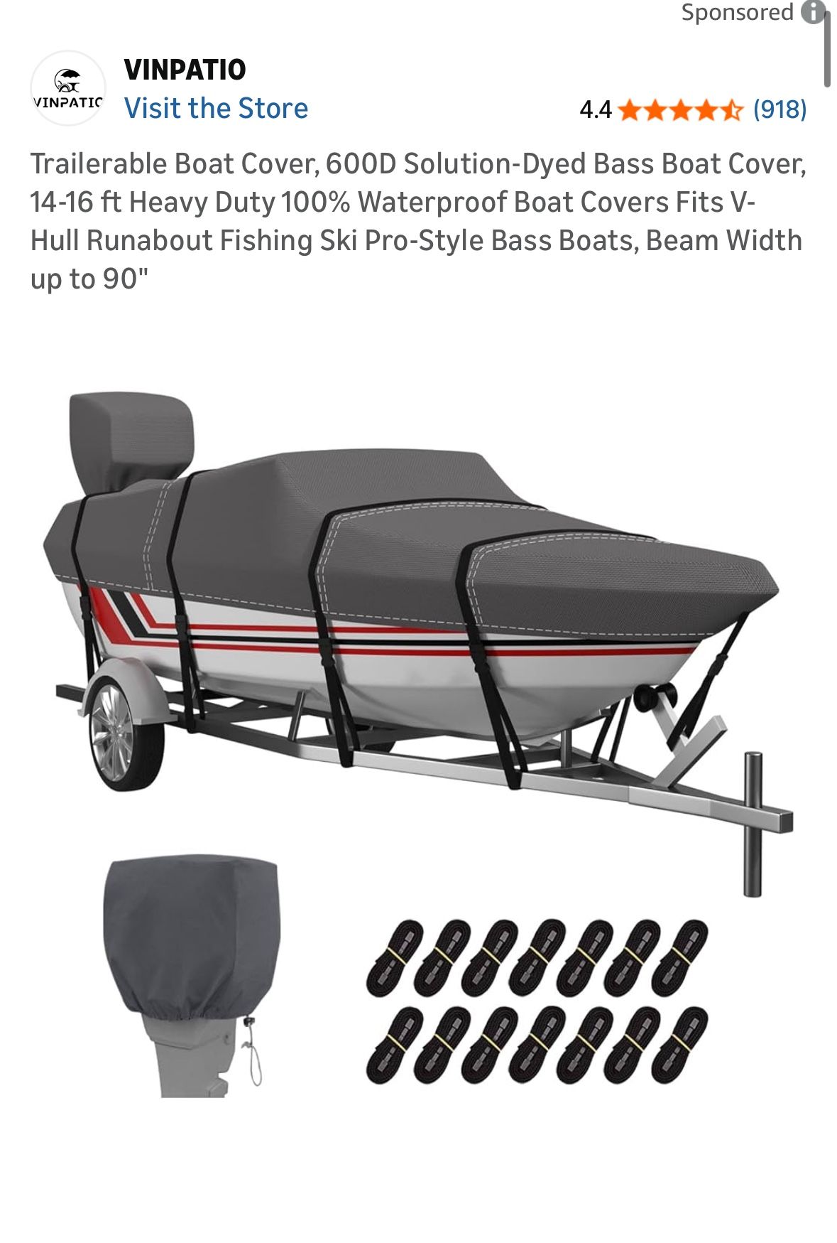 Trailer Boat Cover