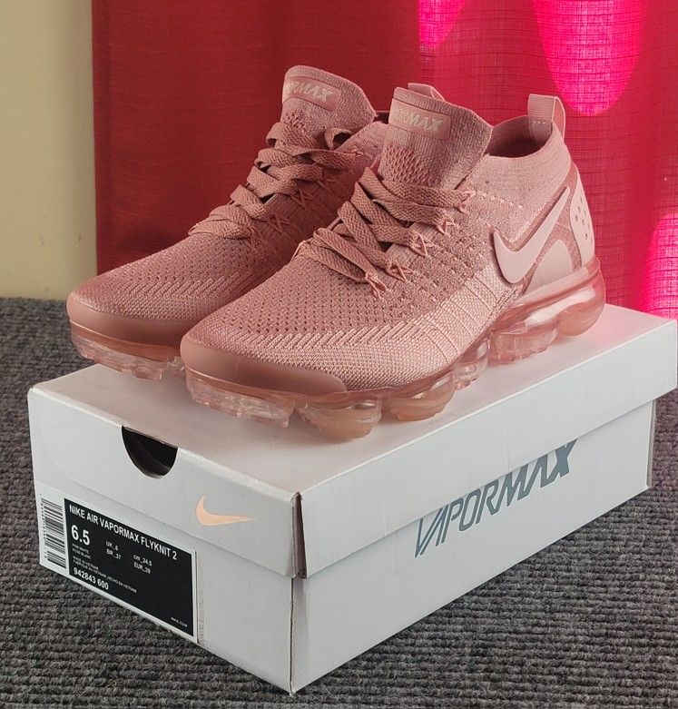 Air VaporMax Flyknit 2 'Rust Pink Womens Size 6.5 OR 7.5 New