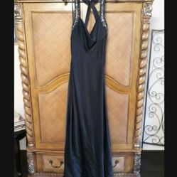 Navy blue evening gown by BCBG Max Azria, retails for 400.00, Size 12, Worn Once