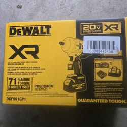 Dewalt 20v Impact Wrench High Torque Set 1/2 Brand New 