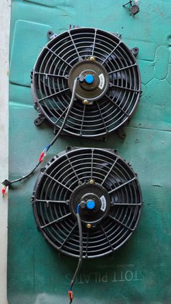 12" radiator slim fans
