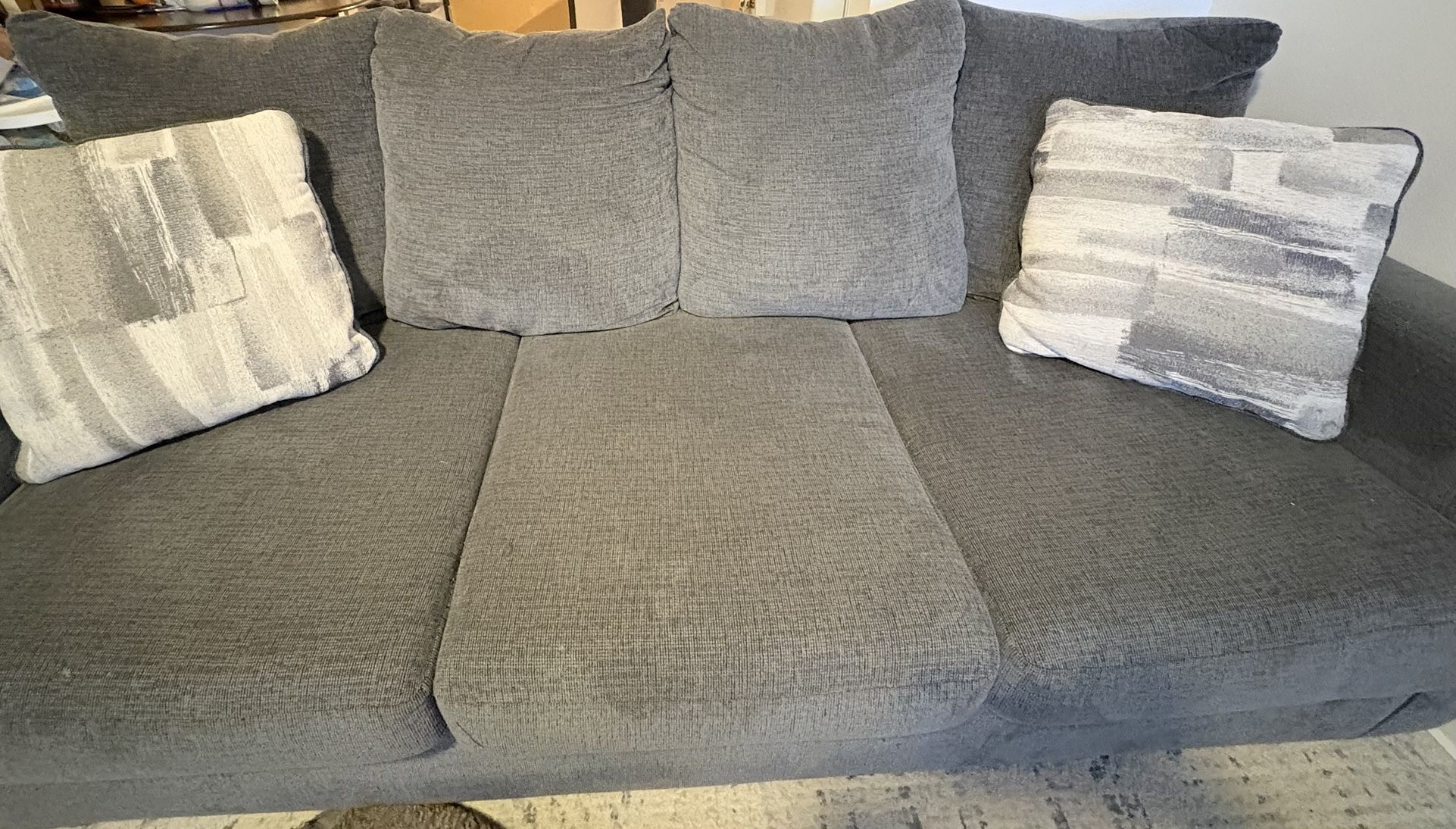 Gray 3 Seat Couch 