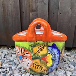 Mexican Talavera Purse 👜 Planters, Pottery, Clay Pots.