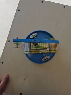 VTG Wind-up Carousel Featuring a Lighthouse, Boats, Airplane, and A Blimp