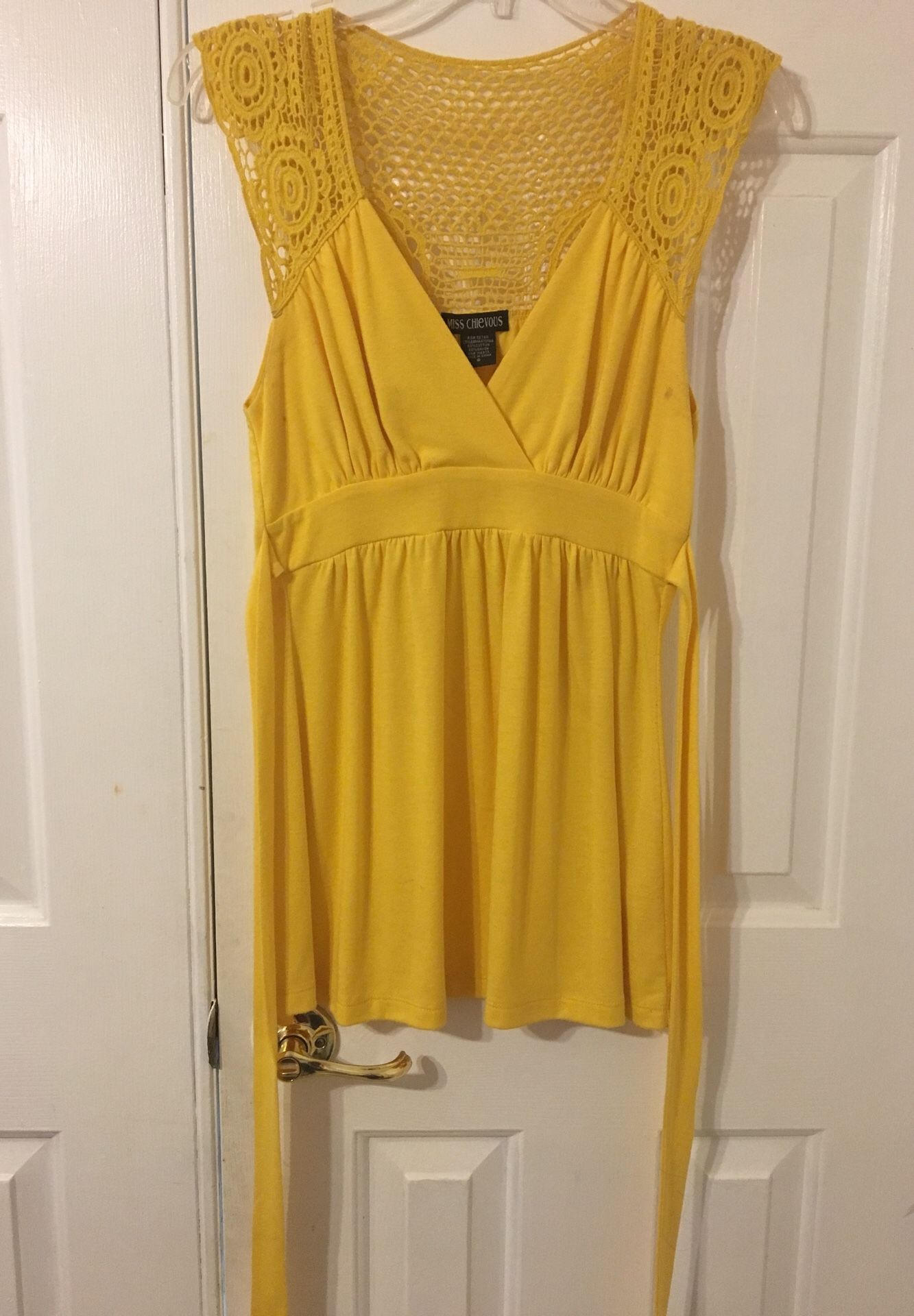 Long yellow shirt