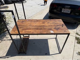 Desk with side storage