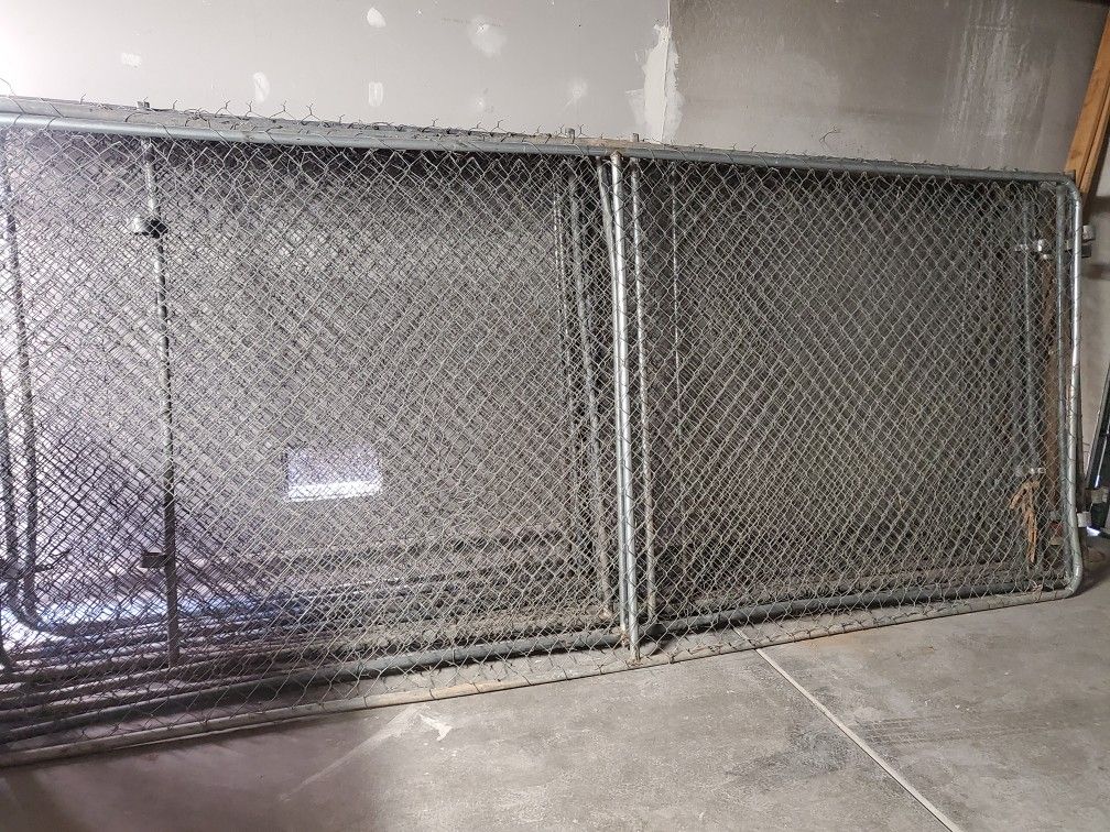 Temporary Chain Link Fence Panels Used