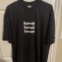 Asspizza Supreme Triple Box Logo T Shirt XL