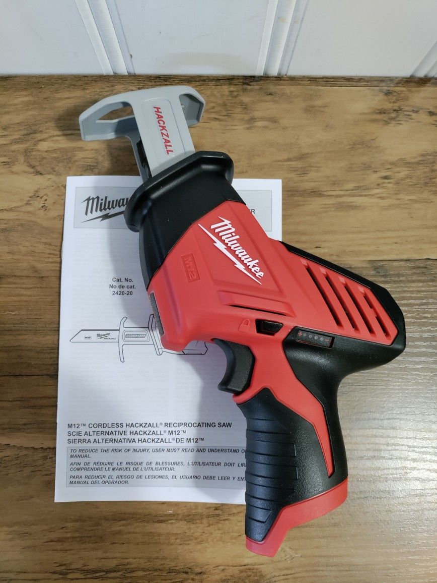 M12 Milwaukee Lithium-Ion HACKZALL Cordless Reciprocating Saw (Tool-Only)
