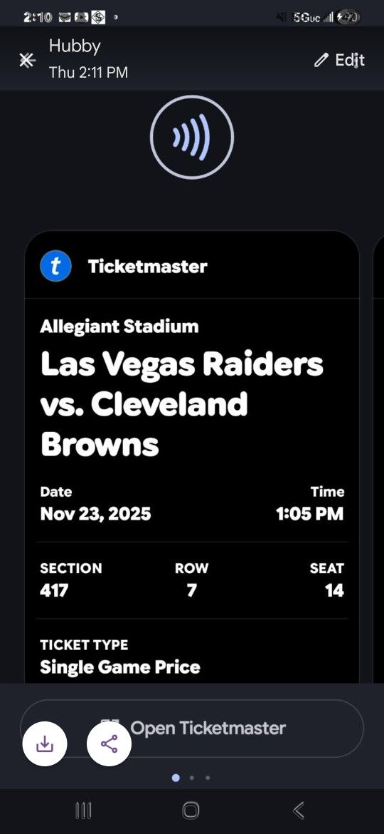 3 Las Vegas Raider Tickets 