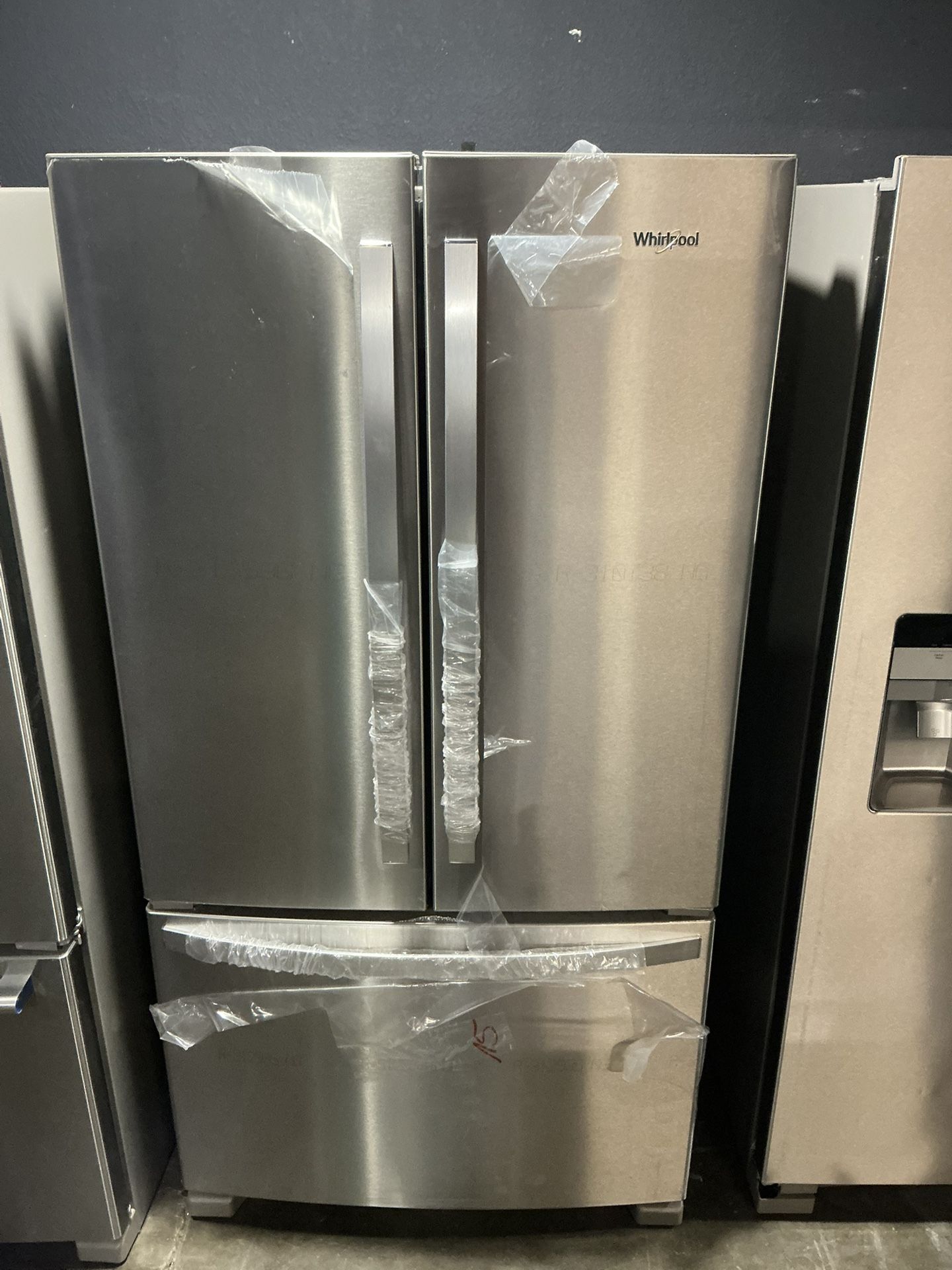 Whirlpool 36 in. 25.2 cu. ft. Standard Depth French Door Refrigerator in Fingerprint Resistant Stainless Steel