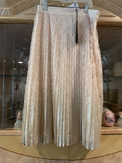 New Dressy Lace Gradual Color Fade Skirt, Size M