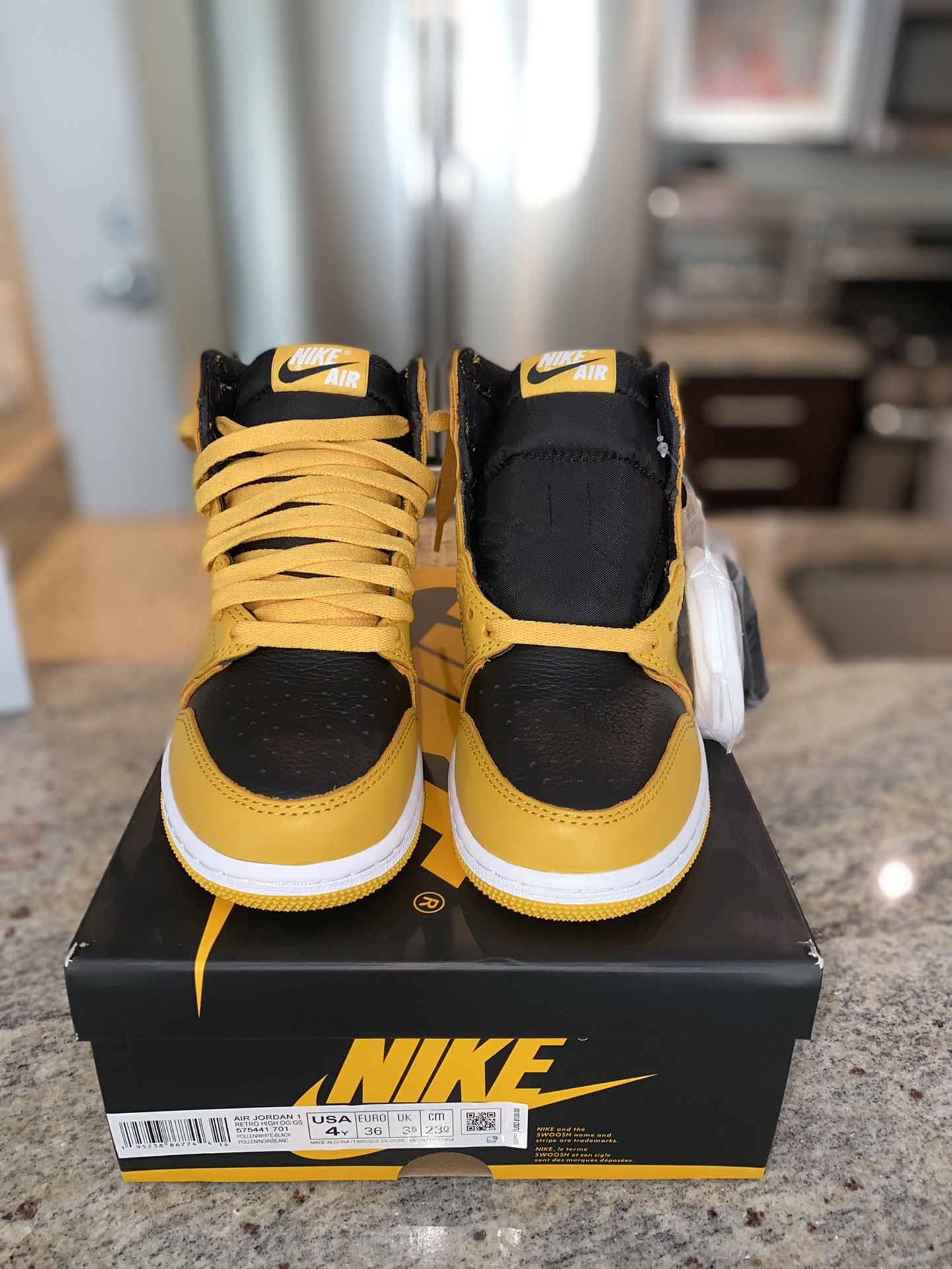 Jordan 1 High Pollen Size 4