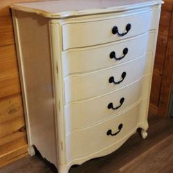 Vintage Repurposed Solid Wood Dresser 
