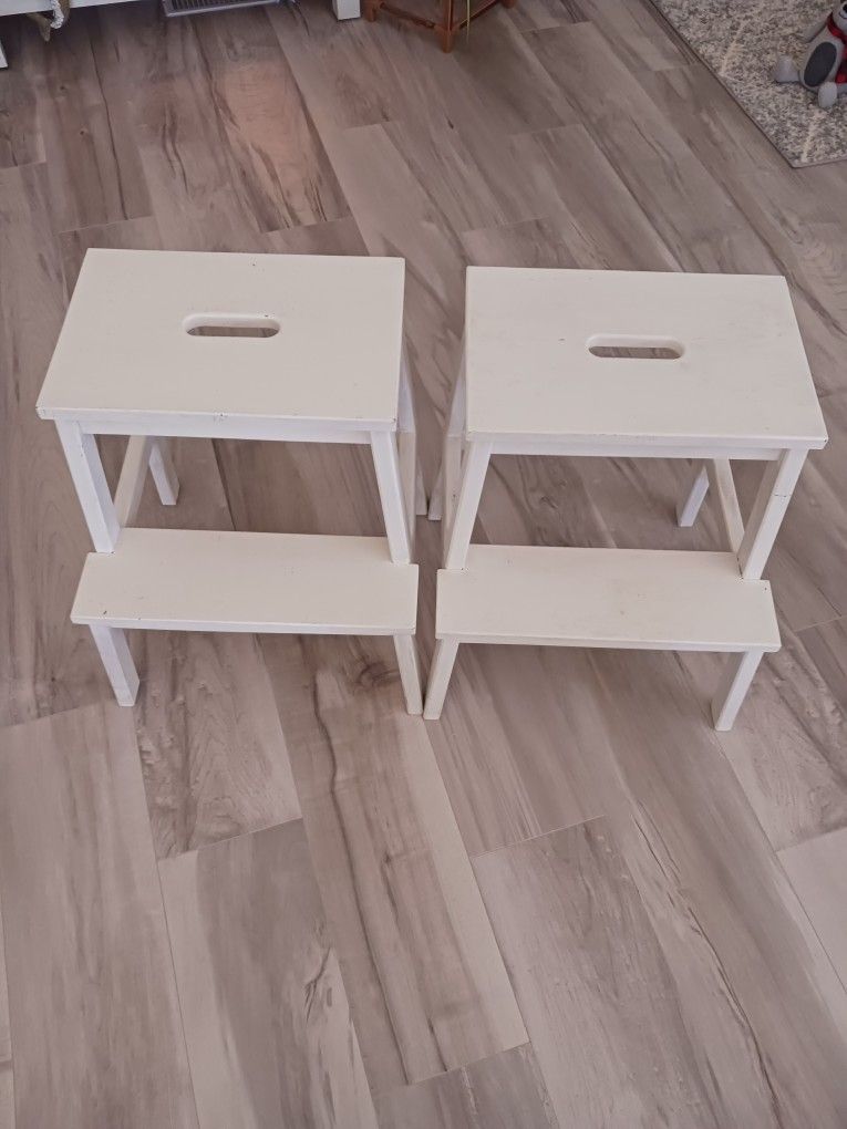 Ikea Solid Wood Step Stools (2)