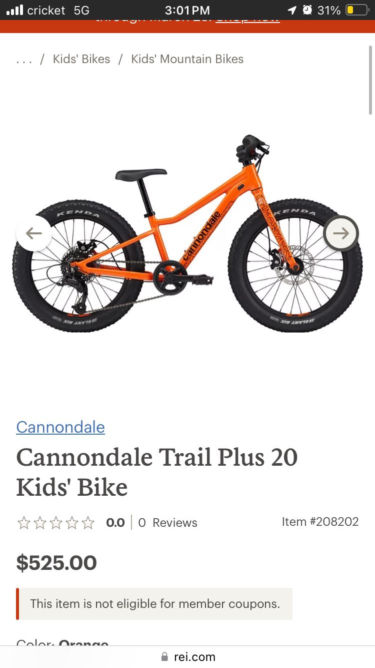 Cannondale Kids Bike 