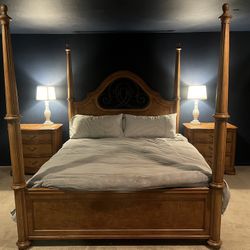 Heavy, Solid Wood Bedroom Set 