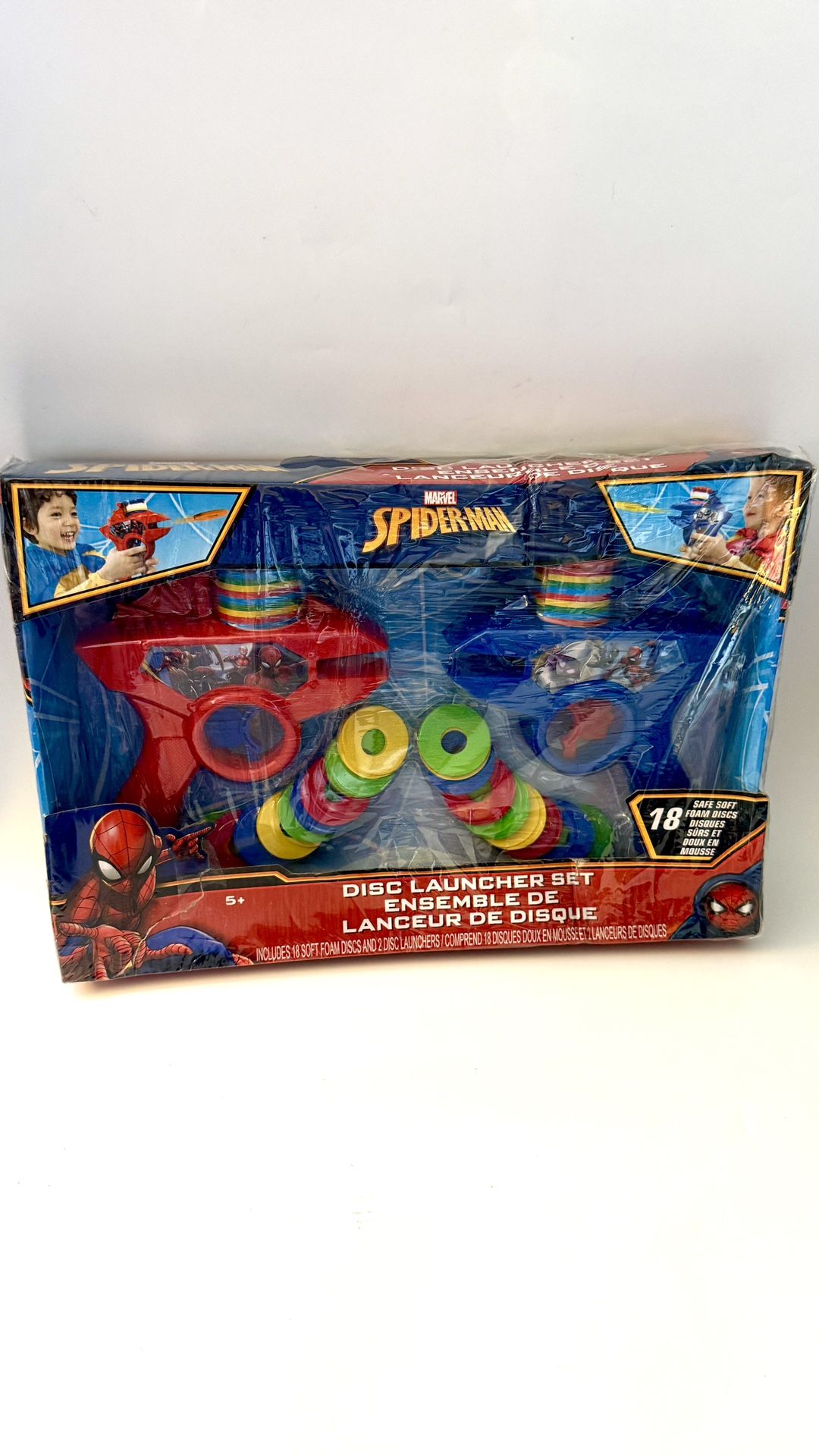 Spider-Man Toy Set Disc Launcher