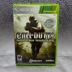 Call Of Duty 4 Modern Warfare Microsoft Xbox 360, TESTED & WORKING! Complete