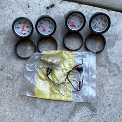 Autometer 2 5/8 Phantom Oil Fuel Volts Gauges 