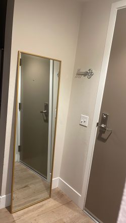3 gold floor mirrors