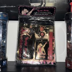 Vintage / Y2K New 2000s Betty Boop 11 Piece Study Stationery Kit 