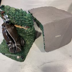 Unique Golf Sculpture Bookends American Collection 7x5x5 each set of 2 heavy Thumbnail