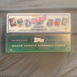 1991 And 2002 Complete Set Baseball Cards Sealed