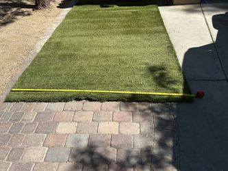 Artificial grass used
