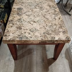 Marbled coffee table