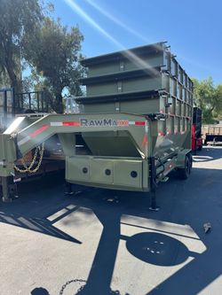 2026 RawMaxx Roll-Off Dump Trailer 7x16 14k GVWR