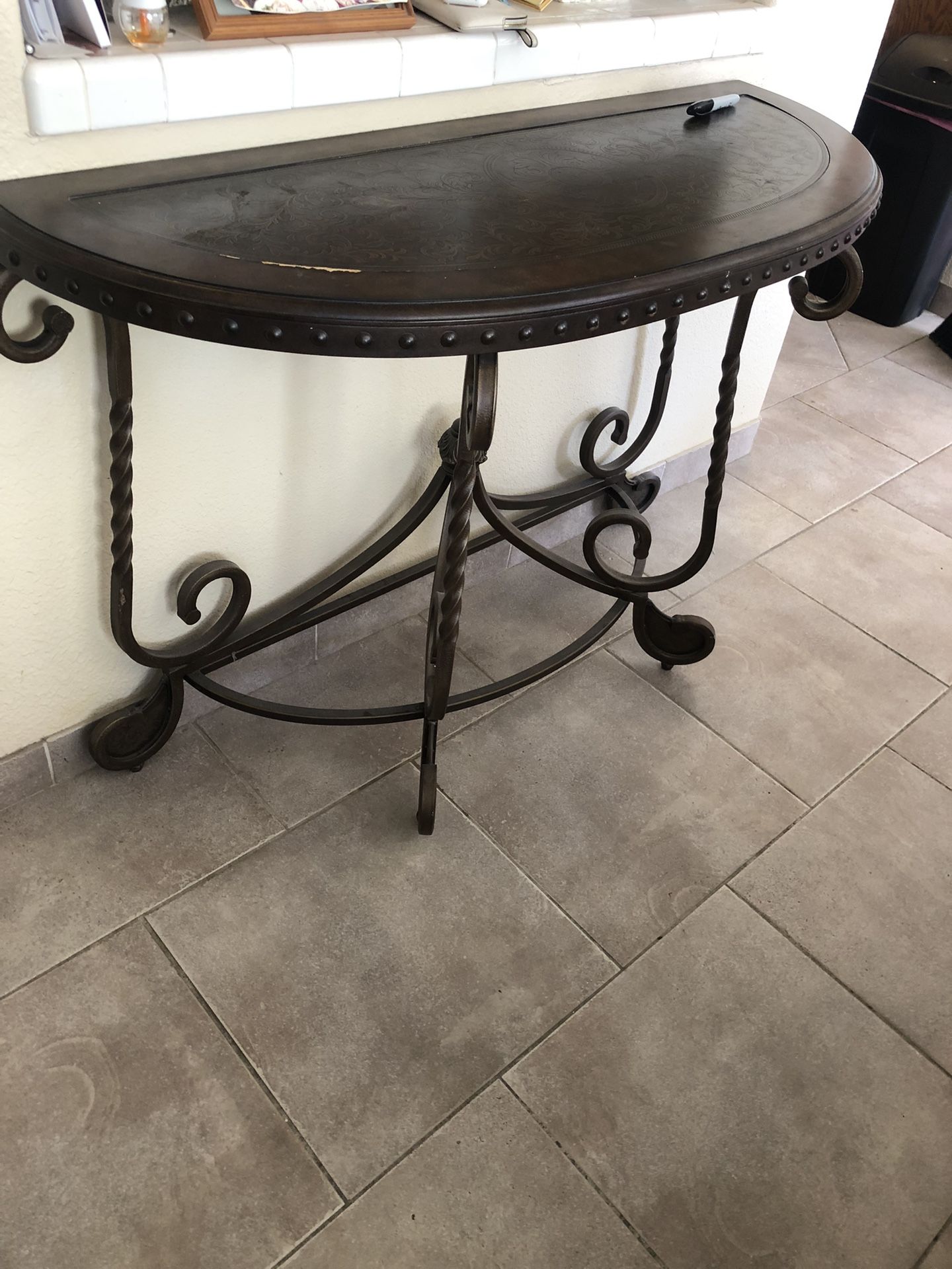 Brown Sofa Table