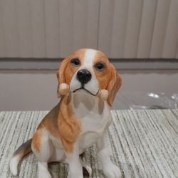 Beagle Dog With His Bone 