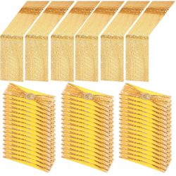 Newwiee 54 Pcs Gold Sequin Chair Sashes and Table Runners, 48 Sequin Chair Bows, 6 Glitter Table Runners for Birthday Party Wedding Banquet Holiday De