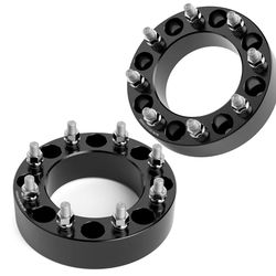 KSP 8x170 Wheel Spacers for F250 F-2026, 2"(50.8mm) Heavy Duty Tire Spacers with 14mmx1.5 Studs 125mm Center Bore, Forged Lug-Centric Wheel Sp