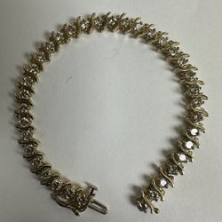 14K Diamond Tennis Bracelet 6.5 Inches 