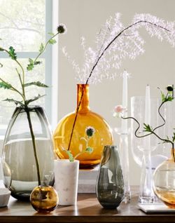 West Elm Amber Foundations Glass Vase