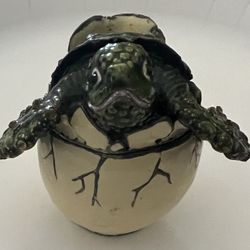 Porcelain Logger Head Turtle With Hidden Compartment 