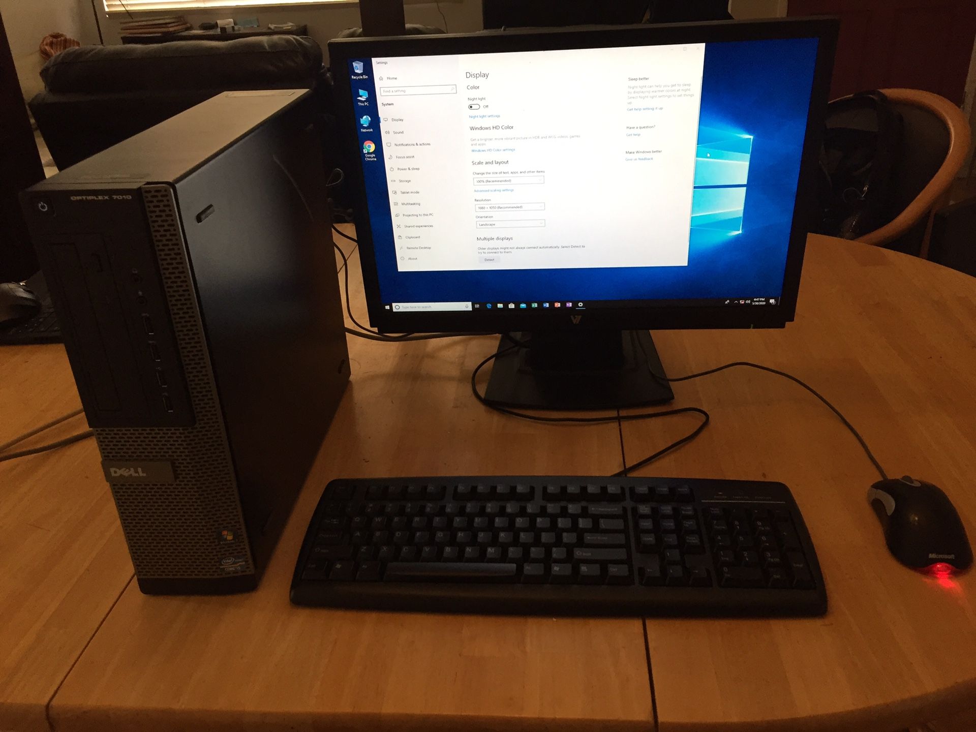 Dell Optiplex 7010 Desktop w/ 23” Monitor, Mouse, and Keyboard