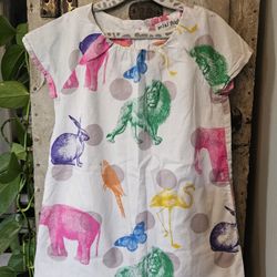 Mini Boden Girls Zoo Print Dress
Size 2-3T