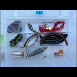 Box of Bass lures - South Austin