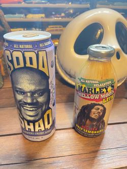 Shaq soda Bob Marley Mellow mood tea.