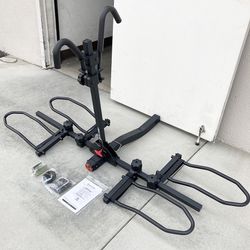 (NEW) $115 Heavy Duty 2-Bike Rack, Wobble Free Tilting Electric Bicycle Carrier 120lbs Capacity, 2” Hitch 