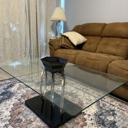 Glass Coffee Table & 2 End Tables