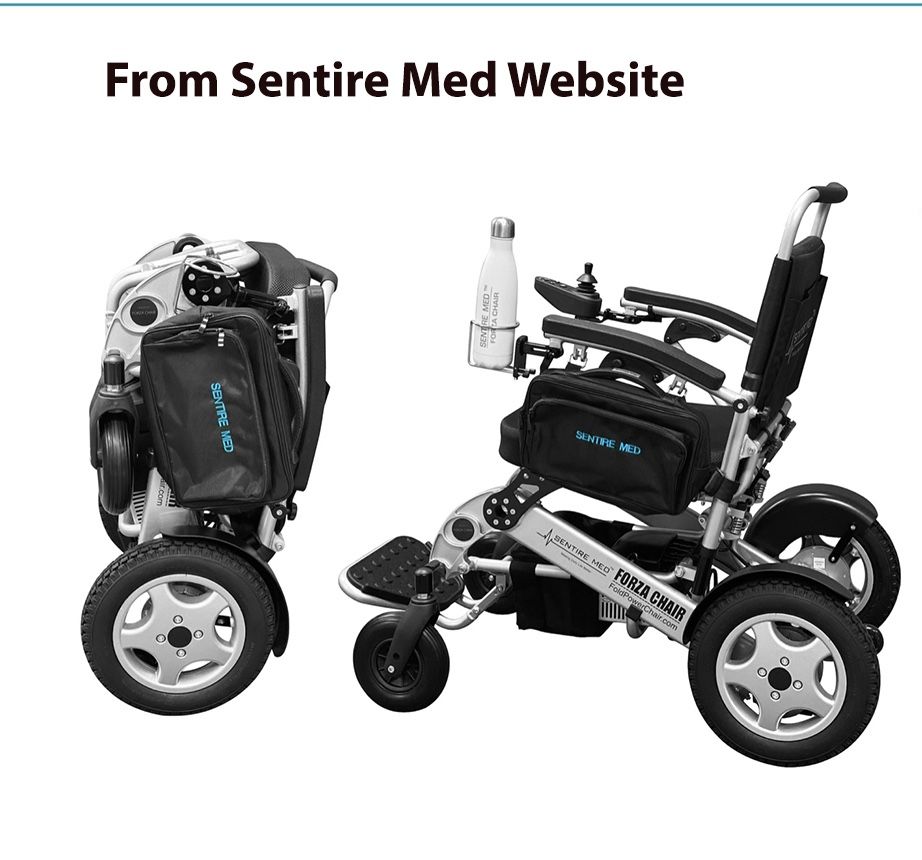 Heavy Duty Deluxe Electric Folding Wheelchair rarely used
