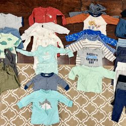 Baby Boy Clothes Newborn, 0-3 Months (Over 40 Pieces)