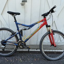 Gary Fisher sugar 3+ Aluminum 26” Full Suspension 21” large  Mountain Bike 