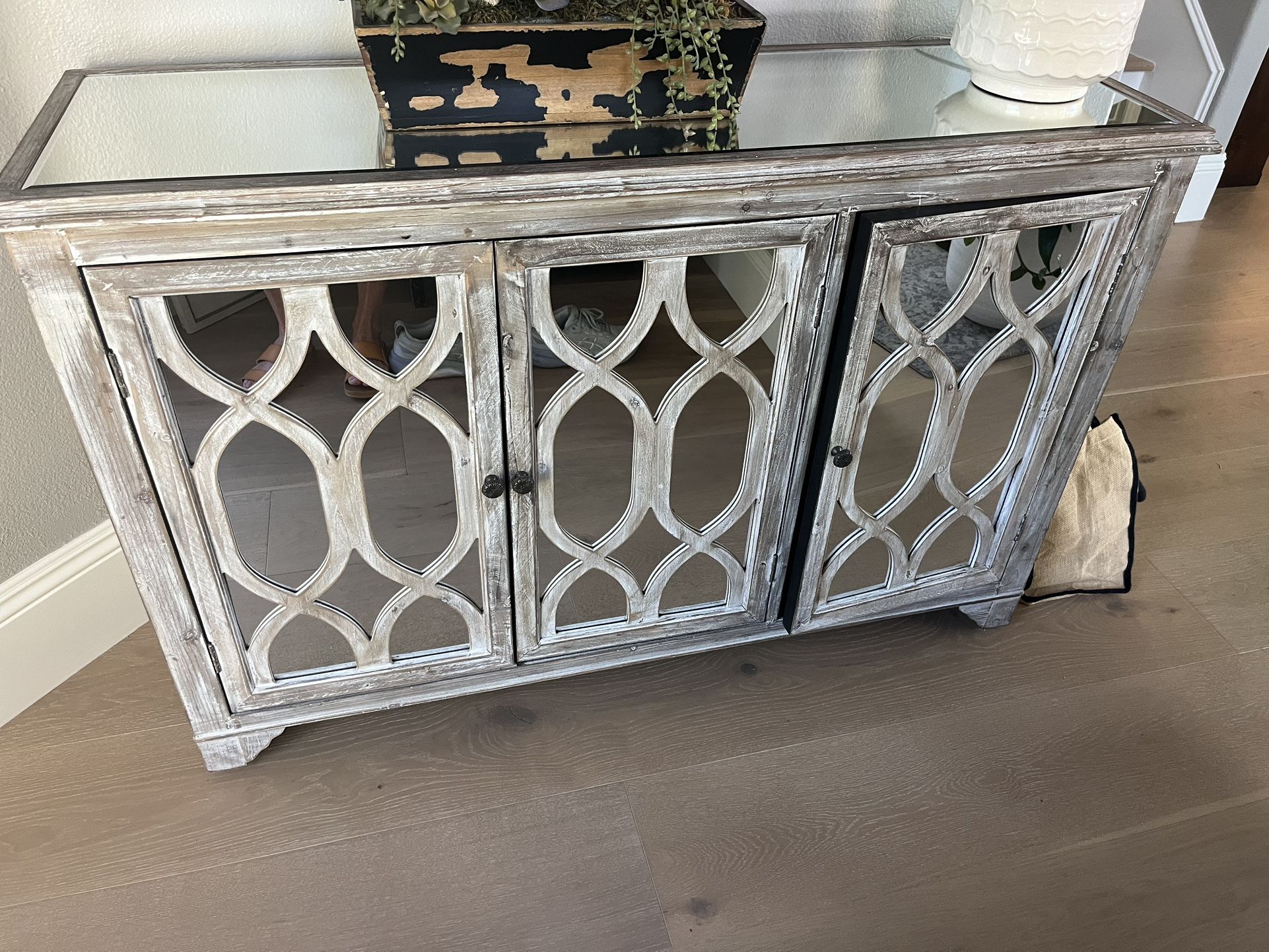 Mirror Console 57 Inches Wide By 17 Deep